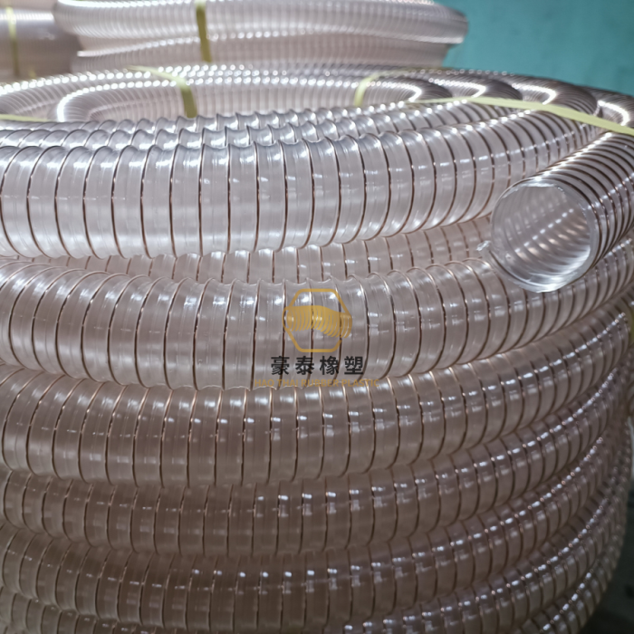 Ống Hút Bụi PU Lõi Thép Mạ Đồng 内径-Phi 63MM 卷-Cuộn 20M